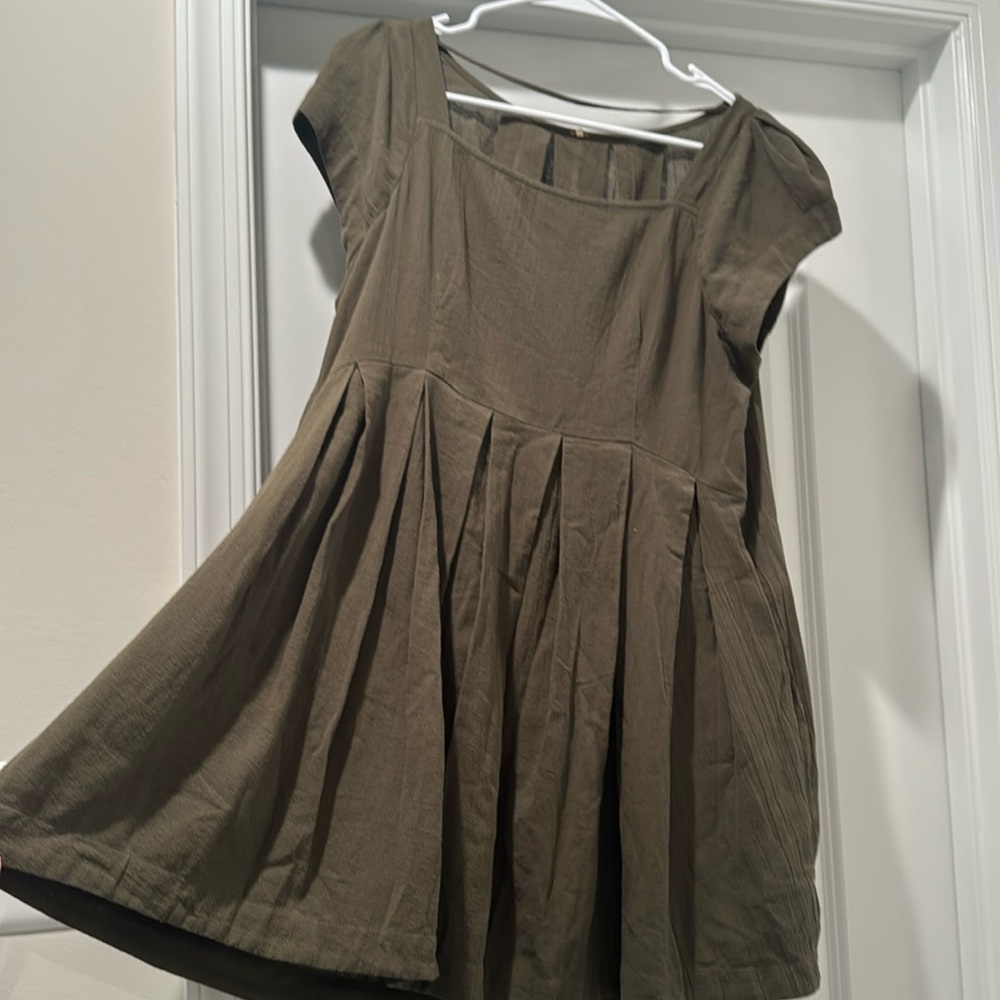 Free People Square Neck short sleeve dress